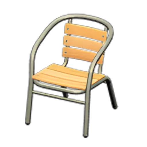 Metal-And-Wood Chair