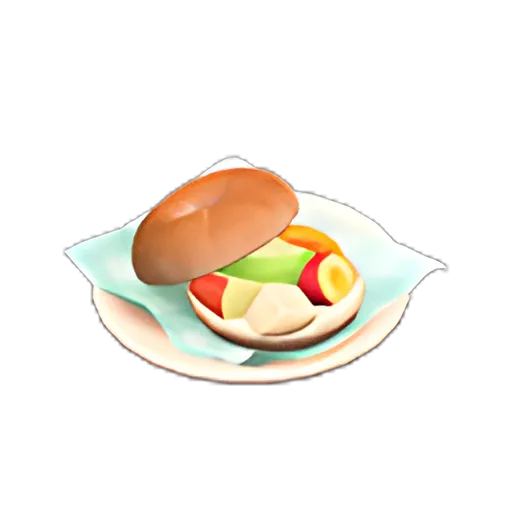 Mixed-Fruits Bagel Sandwich