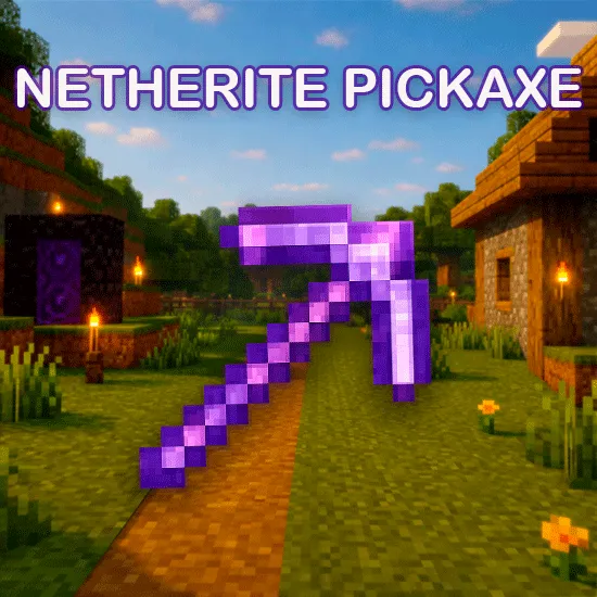 Netherite Pickaxe Max Enchant