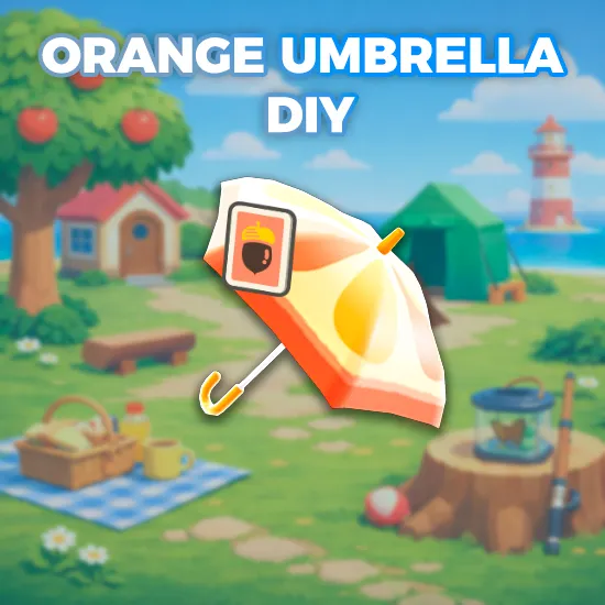 Orange Umbrella DIY