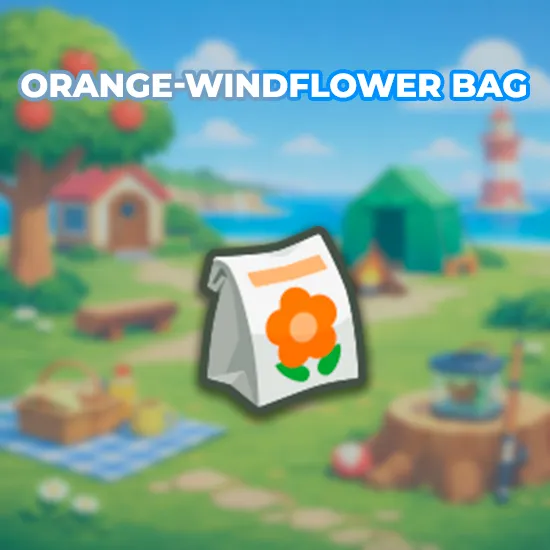 Orange-Windflower Bag