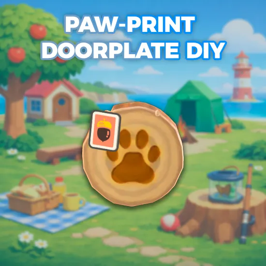 Paw-Print Doorplate DIY