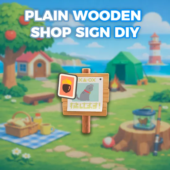 Plain Wooden Shop Sign DIY