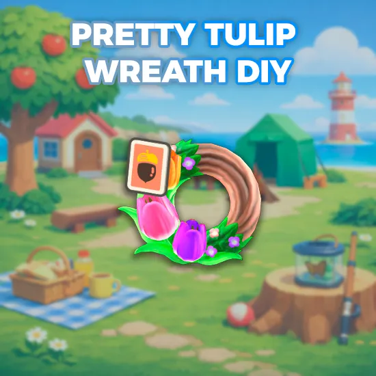 Pretty Tulip Wreath DIY