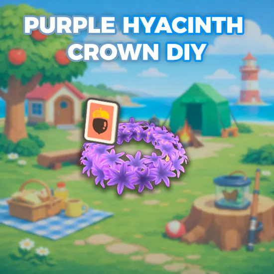 Purple Hyacinth Crown DIY