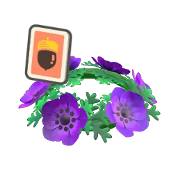 Purple Windflower Crown DIY