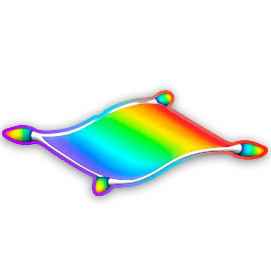 Rainbow carpet
