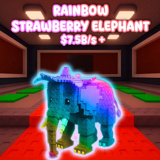Rainbow Strawberry Elephant $7.5B/s +