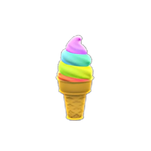 Rainbow Soft Serve