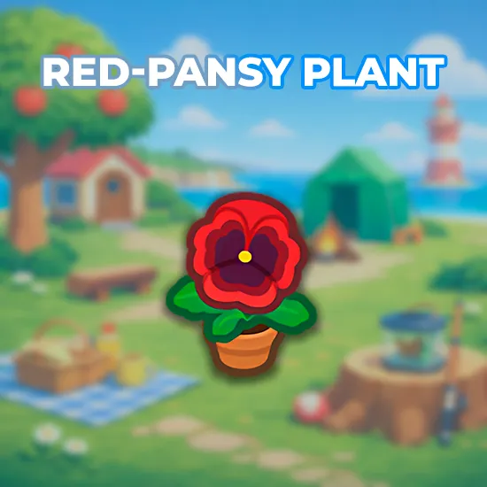 Red-Pansy Plant