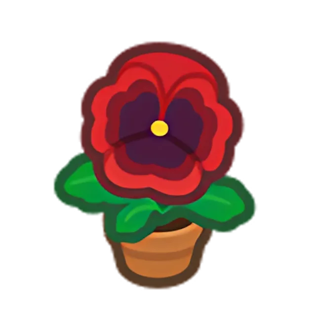 Red-Pansy Plant