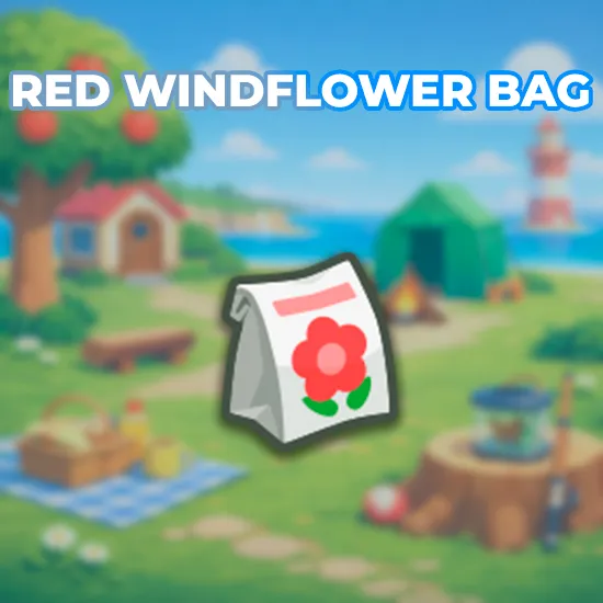 Red Windflower Bag