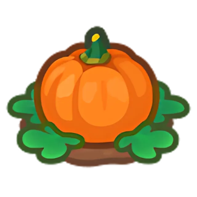 Ripe Orange-Pumpkin Plant