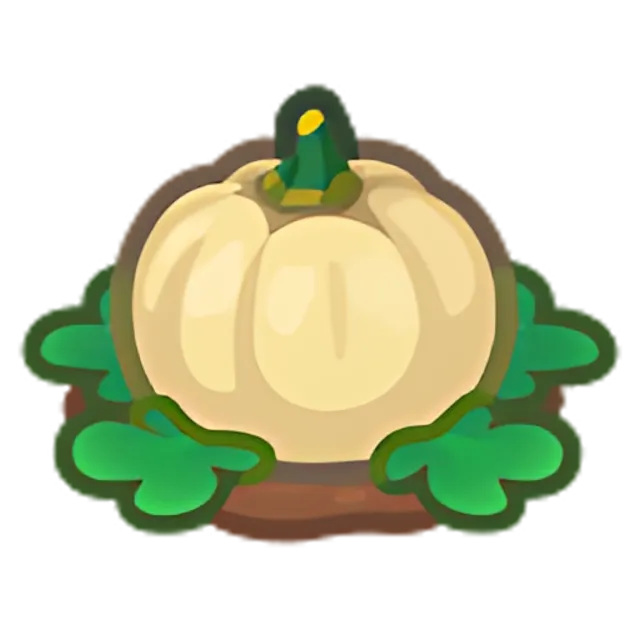 Ripe White-Pumpkin Plant