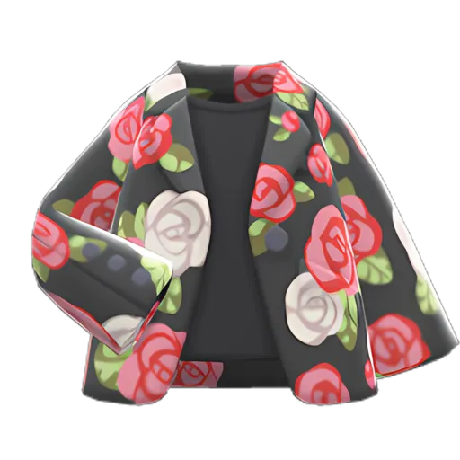 Rose-Print Jacket