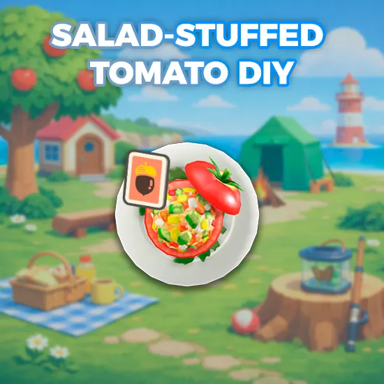 Salad-Stuffed Tomato DIY