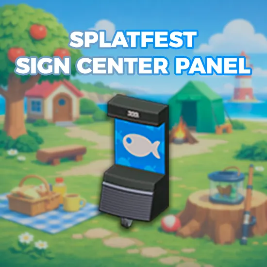 Splatfest Sign Center Panel