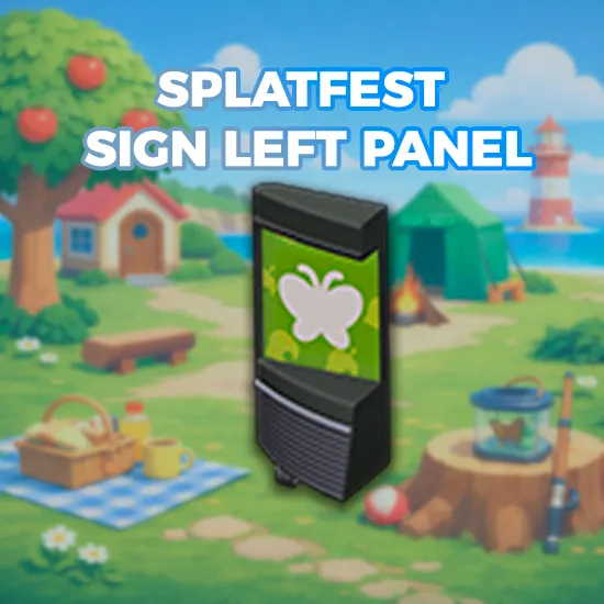 Splatfest Sign Left Panel