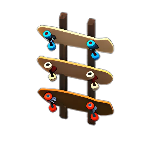 Skateboard Wall Rack