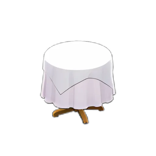 Small Covered Round Table