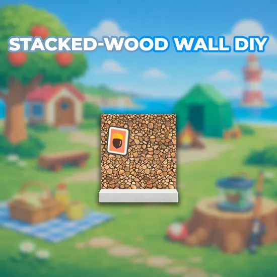 Stacked-Wood Wall DIY
