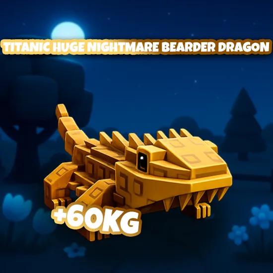 Titanic Huge Nightmare Bearded Dragon +60KG