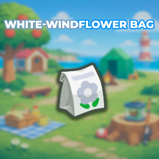 White-Windflower Bag