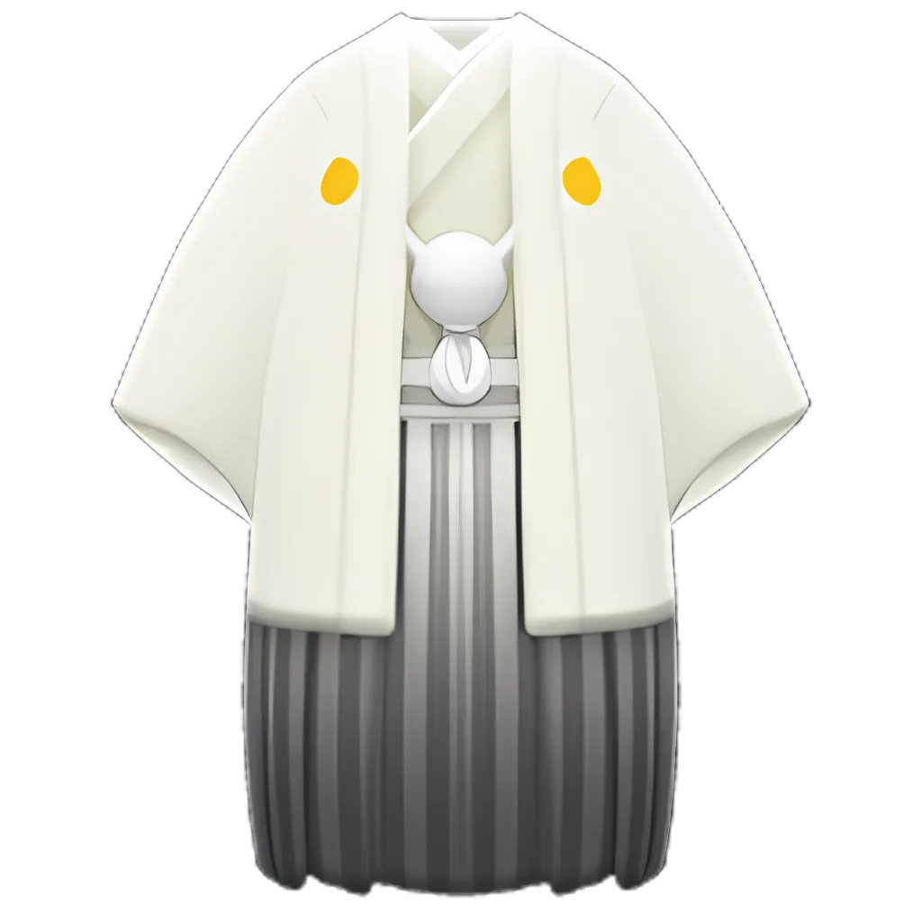 White Hakama With Crest