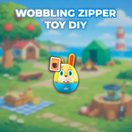 Wobbling Zipper Toy DIY