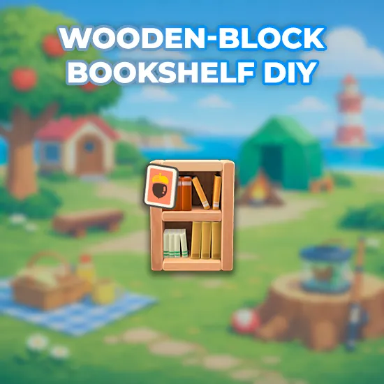 Wooden-Block Bookshelf DIY
