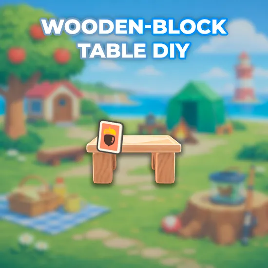 Wooden-Block Table DIY