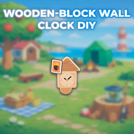 Wooden-Block Wall Clock DIY
