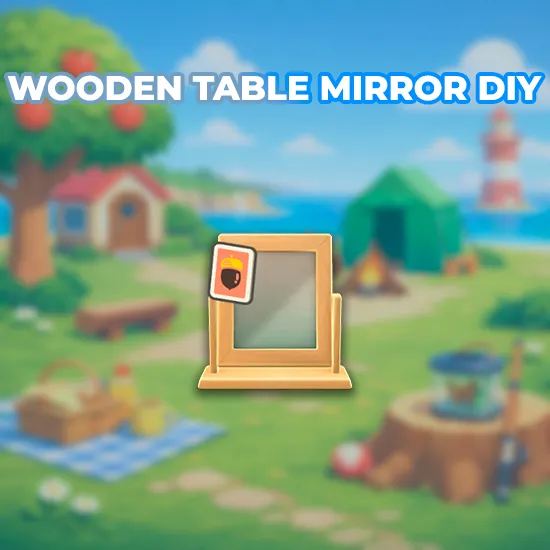 Wooden Table Mirror DIY