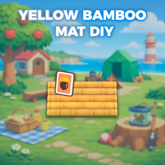 Yellow Bamboo Mat DIY
