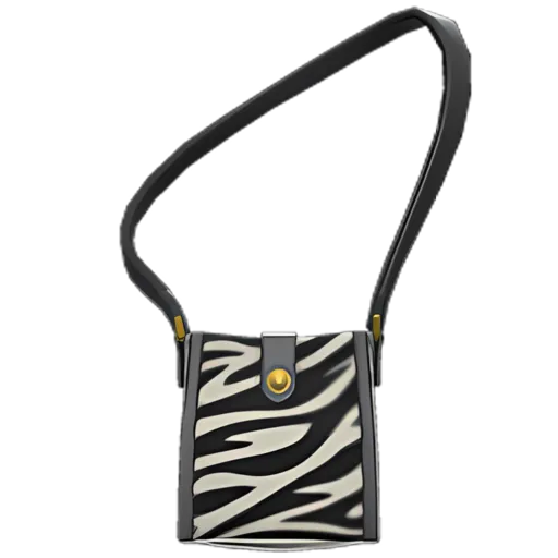 Zebra-Print Shoulder Bag