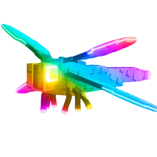 Rainbow Golden Dragonfly