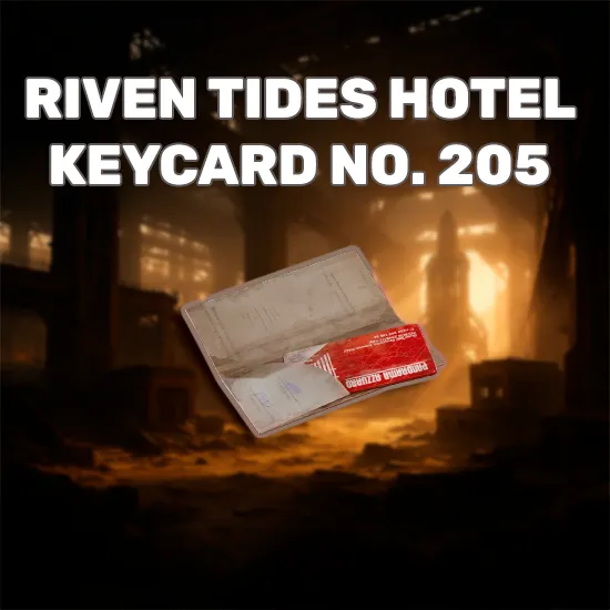 Riven Tides Hotel Keycard No. 205