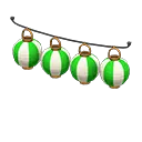 Brass x Green & White Stripes