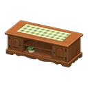 Dark Brown x Green Gingham