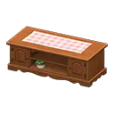 Dark Brown x Pink Gingham
