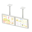 White x Fast-Food Menu