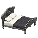 Silver x Damascus-Pattern Black