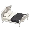 White x Damascus-Pattern Black