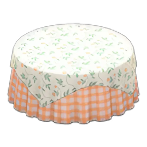 Floral Print x Orange Gingham