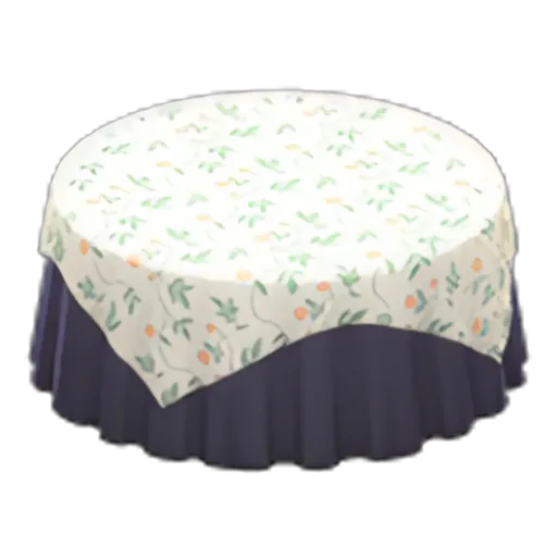 Floral Print x Plain Navy