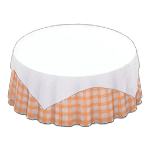 White x Orange Gingham