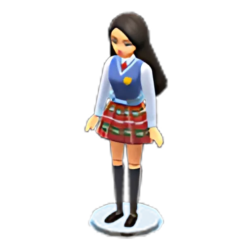 Long Black x School Uniform