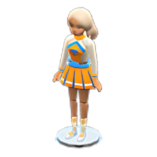 Medium-Length White x Cheerleader