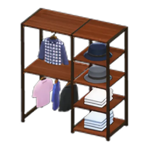 Dark Wood x Neutral-Tone Clothes