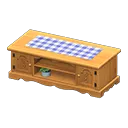 Natural x Blue Gingham